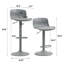Tabourets de bar rotatifs à hauteur de comptoir modernes en similicuir (ensemble de 2 pièces)-749618005