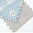 Value Series 1“ x 1" Porcelain Honeycomb Mosaic Wall & Floor Tile-98546889