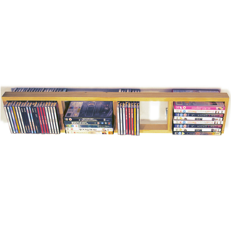 Solid Wood 86.5cm H Media Shelves, Natural