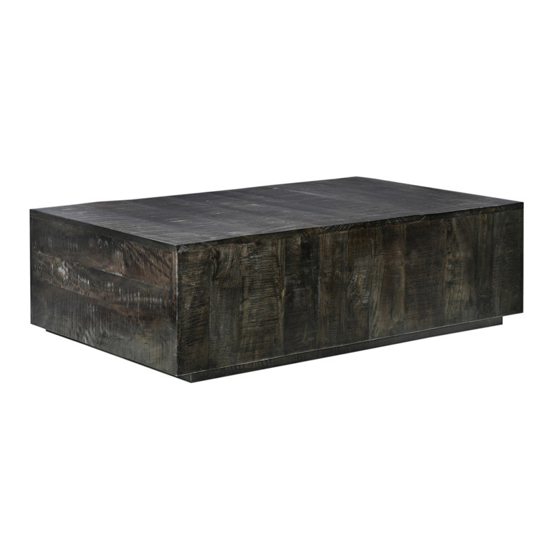 Charcoal Grey Mango Solid Construction - , Wood Table Fascinating Dark Brownish Rustic, Feature
