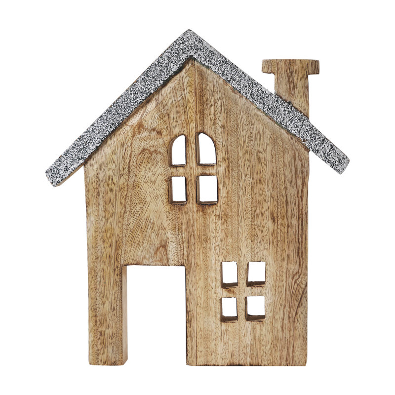 Maison de campagne classique en bois de Pâques, H 10 po x l 9 po x P 1 po