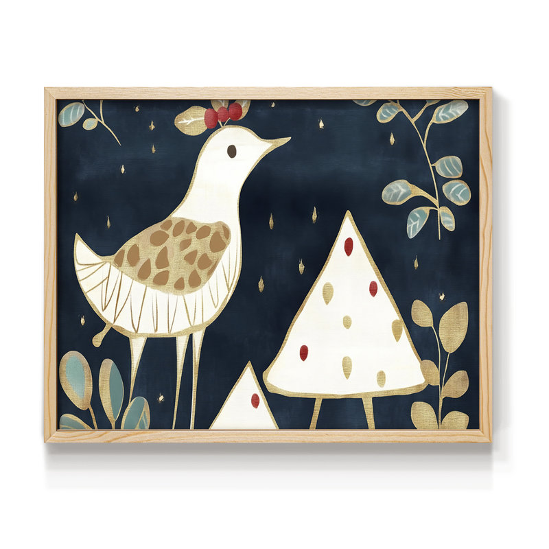 Art de Noël - DCCIV - Reproduction encadrée - Restickable, H 22 po x l 28 po, Naturel
