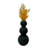 13 Inch Tall Kabel Handmade Glass Table Vase for Flowers-1907348079