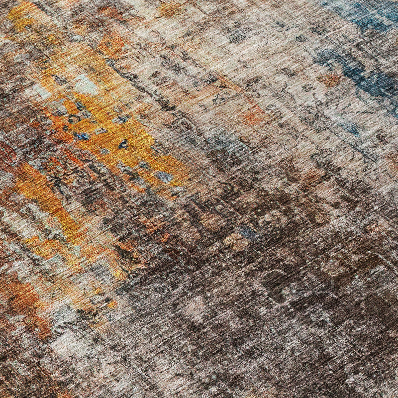 Flatweave Washable Abstract Indoor / Outdoor Rug, Rectangle 2'6" x 3'10"