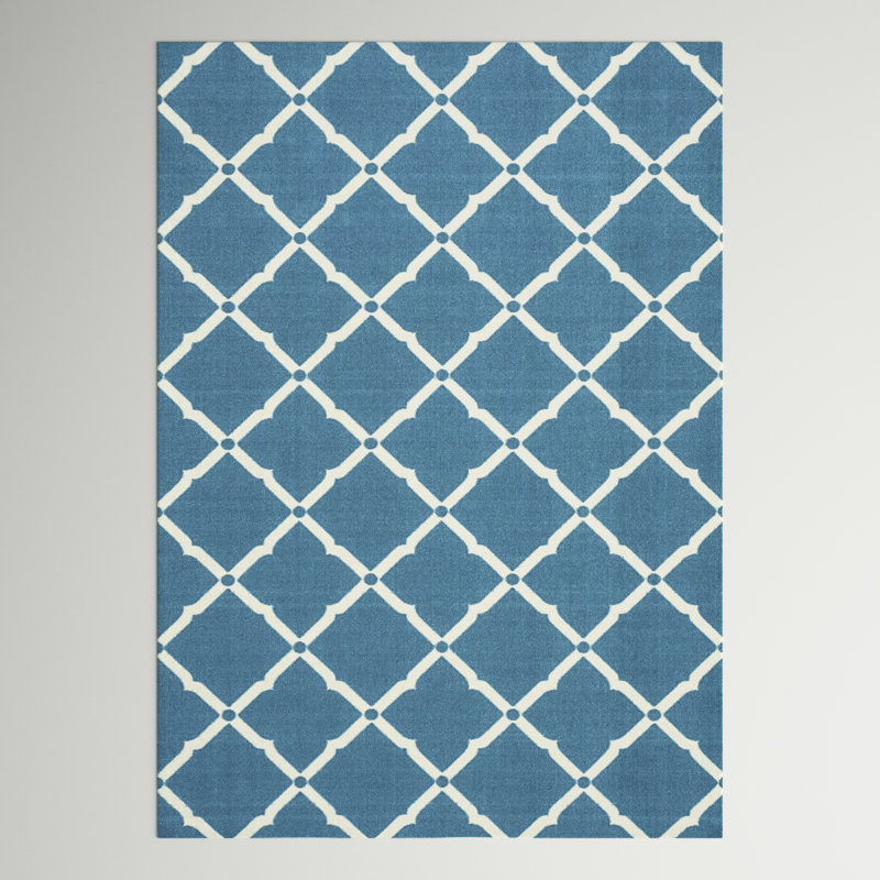Geometric Indoor / Outdoor Rug, Rectangle 4'3" x 6'3"