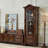 Nut-brown Solid Wood+Glass Display Cases