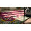 Antique Art Deco Chinese Floral Green, Red 1920s Rug