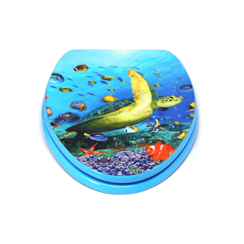 Siège de toilette allongé sea tortue