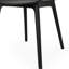 Chaise Dahlia - Extérieur. Polypropylène noir résistant aux intempéries. Courbe élégante. H 33 po x l 22,5 po x P 21,5 po. Cadre stable