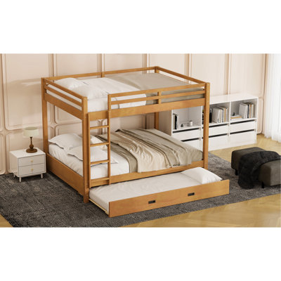 Lit superposé en bois avec lit gigogne simple TG