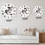 Horloge murale monochrome poisson rétro II-60281832
