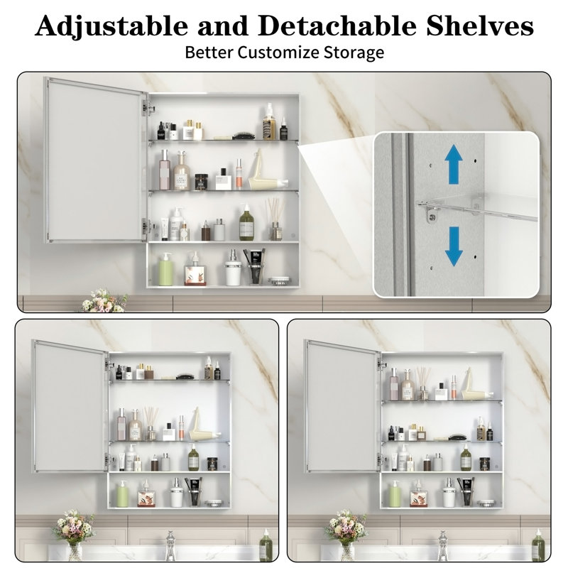 Pharmacie 24 po x 30 po avec miroir pour salle de bain