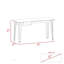 Bureau de style industriel en acajou avec pieds en métal et plateau en verre, parfait pour les espaces de bureau modernes et durables.