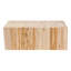 Table basse en teck naturel bohémien avec bûches en bois recyclées uniques-1149037307