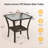 Hand-woven Pe Rattan Double-layer Side Table