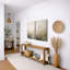 «Minimal Wildflower Meadow», art de chambre à coucher, impression sur toile encadrée-406161264-406161269