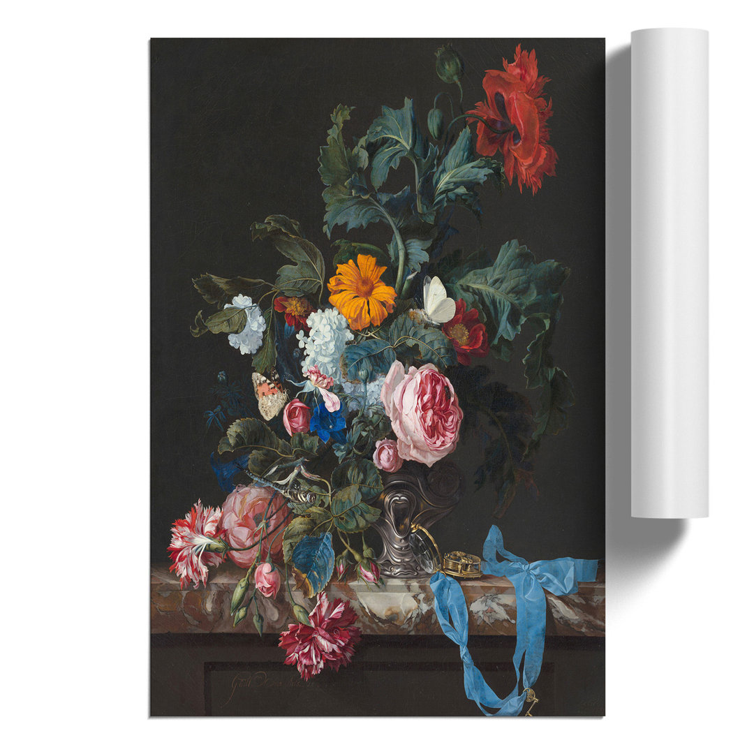 Still Life with Flowers by Willem van Aelst - Frameless Print