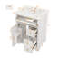 Meuble-lavabo de 24 po avec lavabo, armoire à 3 tiroirs et support de rangement à deux niveaux-1809483679