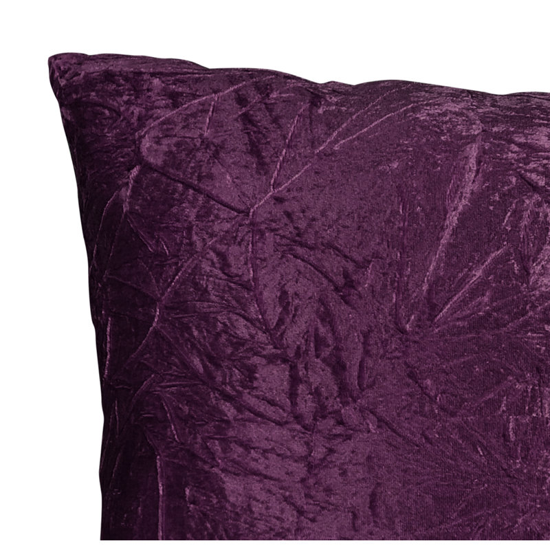 Housse de coussin carré et insert, Mauve foncé