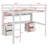 Loft Bed With Desk,Cabinets,Drawers And Bedside Tray,Charging Station-235651846