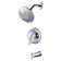 Single Handle 5-Spray Patterns Round Shower Faucet 1.8 Gpm With Corrosion Resistant And Tub Spout