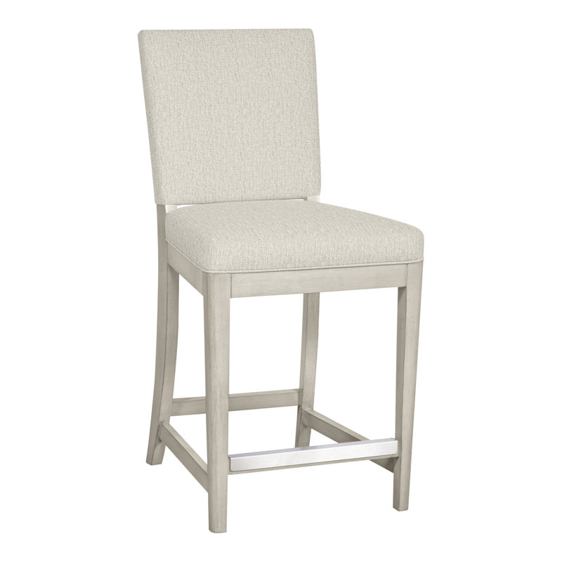 Tabouret de comptoir 42 po Vanguard, Chenille Nompton Snow Crypton®, Wrenn