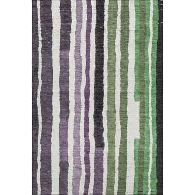 Premium Machine Washable Kemmer AMF1961 Stripes Rug