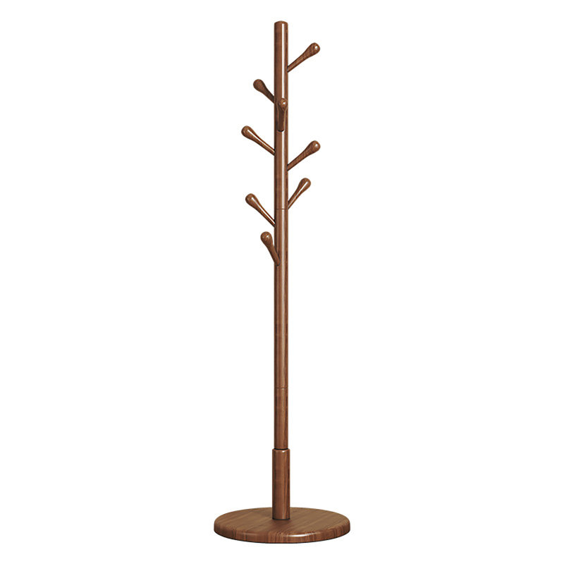 Solid wood coat rack