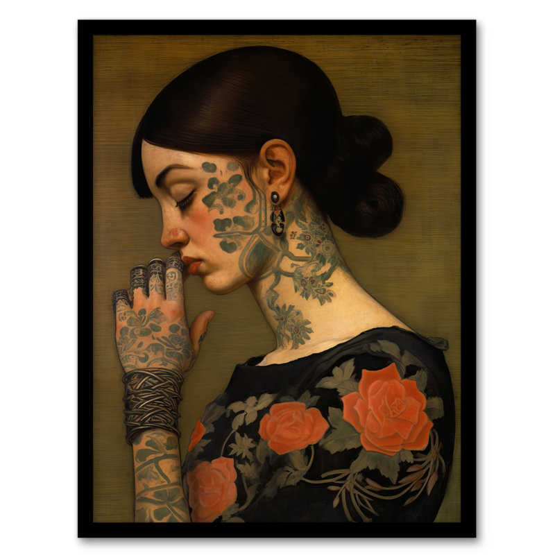 Dare To Be Different Tattooed Female - Single Picture Frame Print