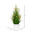 Cosmos jaune artificiel en pot et herbe verte.-902957900