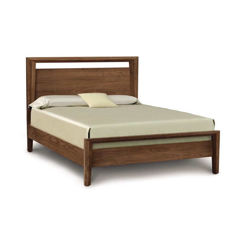Mansfield Solid Wood Platform Bed, Natural Walnut, California King