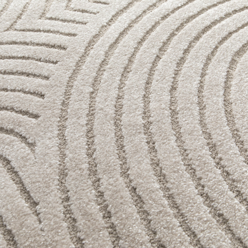 Moya High-Quality Shag Grey Beige Rug, Rectangle 80 x 150cm