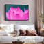 Floral et botanique «Hot Pink Lotus Wall Art»-101780749