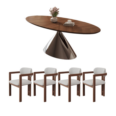 Ensemble de table de salle à manger en bois massif