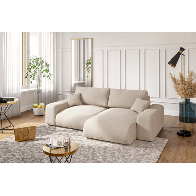 Claude 4 Seater Corduroy Sofa & Chaise