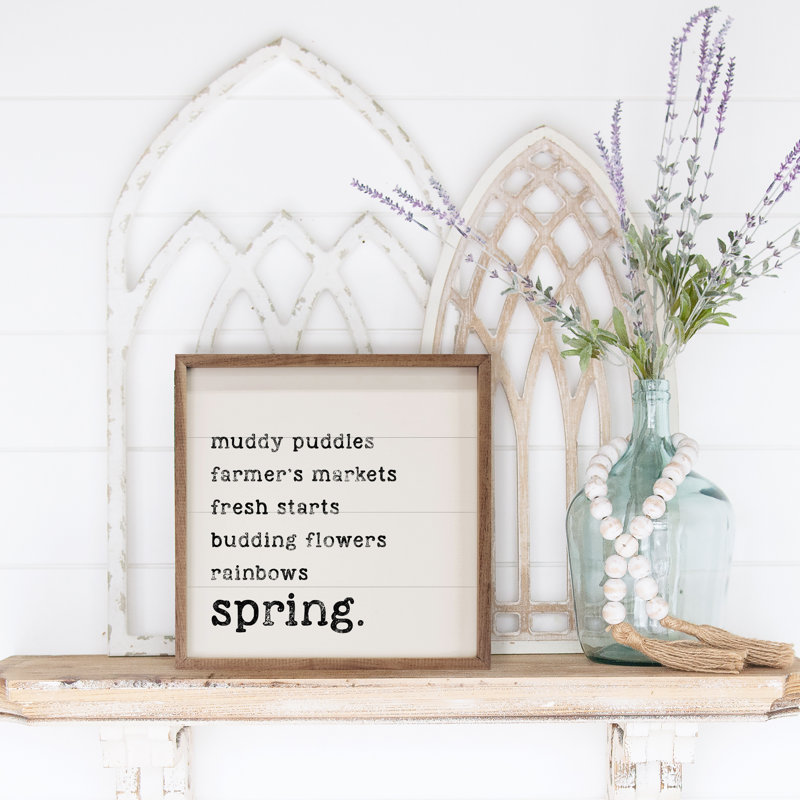 Spring List - blanc, H 4 po x l 4 po