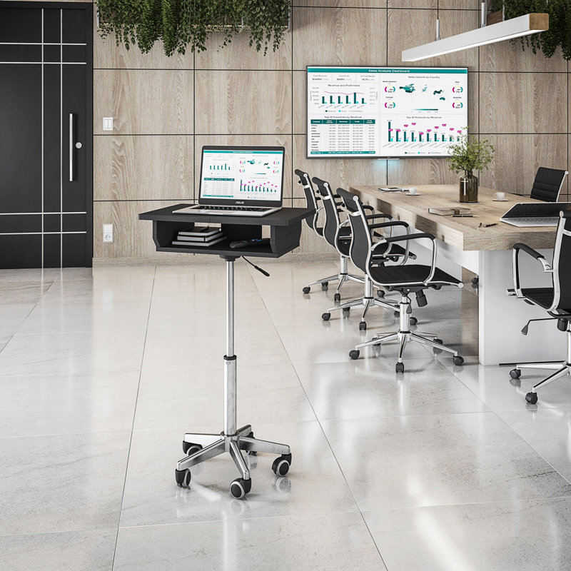 Folding Table Laptop Cart
