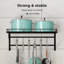 Metal Rectangle Wall Mounted Pot Rack
