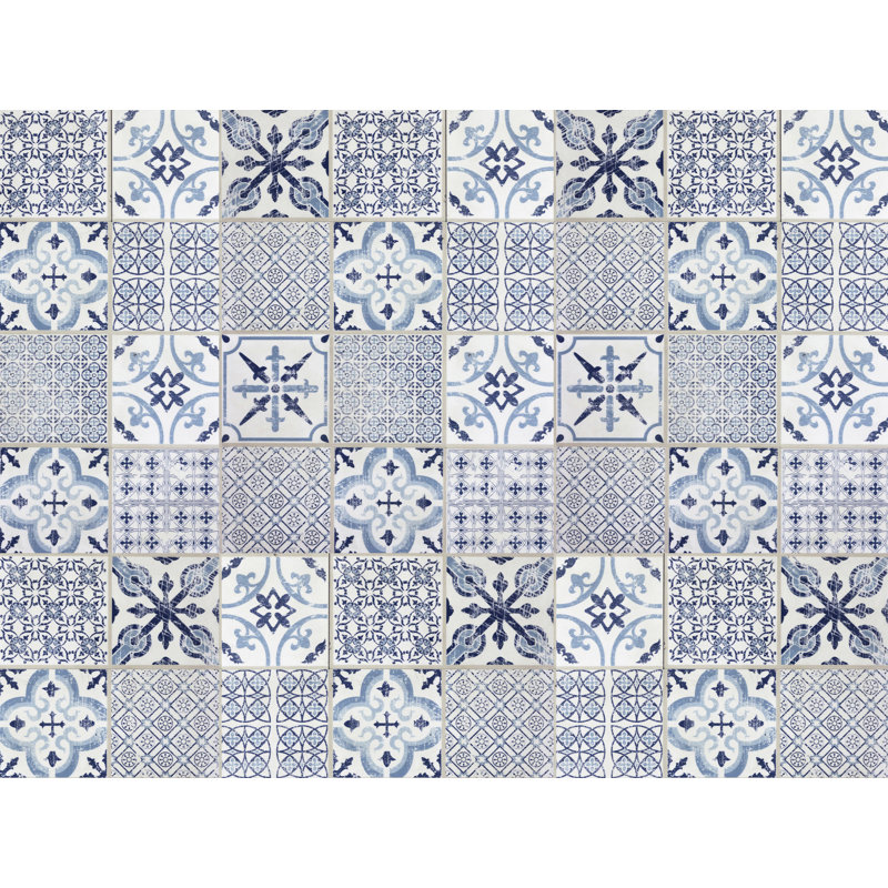 Ajesh Vinyl Area Rug, Rectangle 100 x 133cm