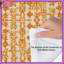 Édredon orange à motif damassé-130505033