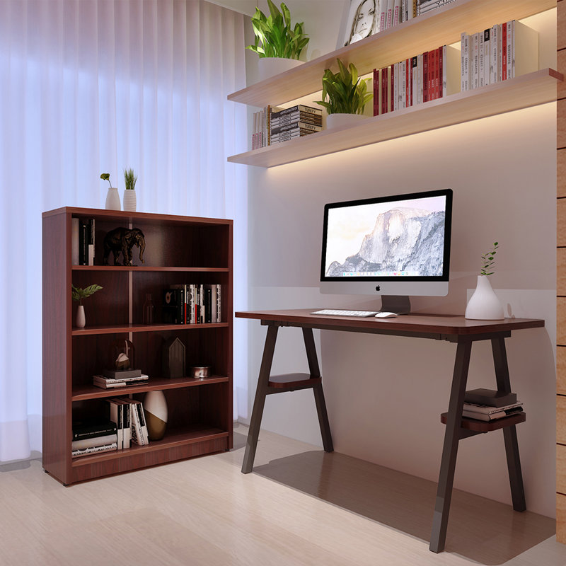Bibliothèque standard Latitude Run® Gibney, Acajou, (4 tablettes) H 48,03 po x l 33,07 po x P 11,61 po