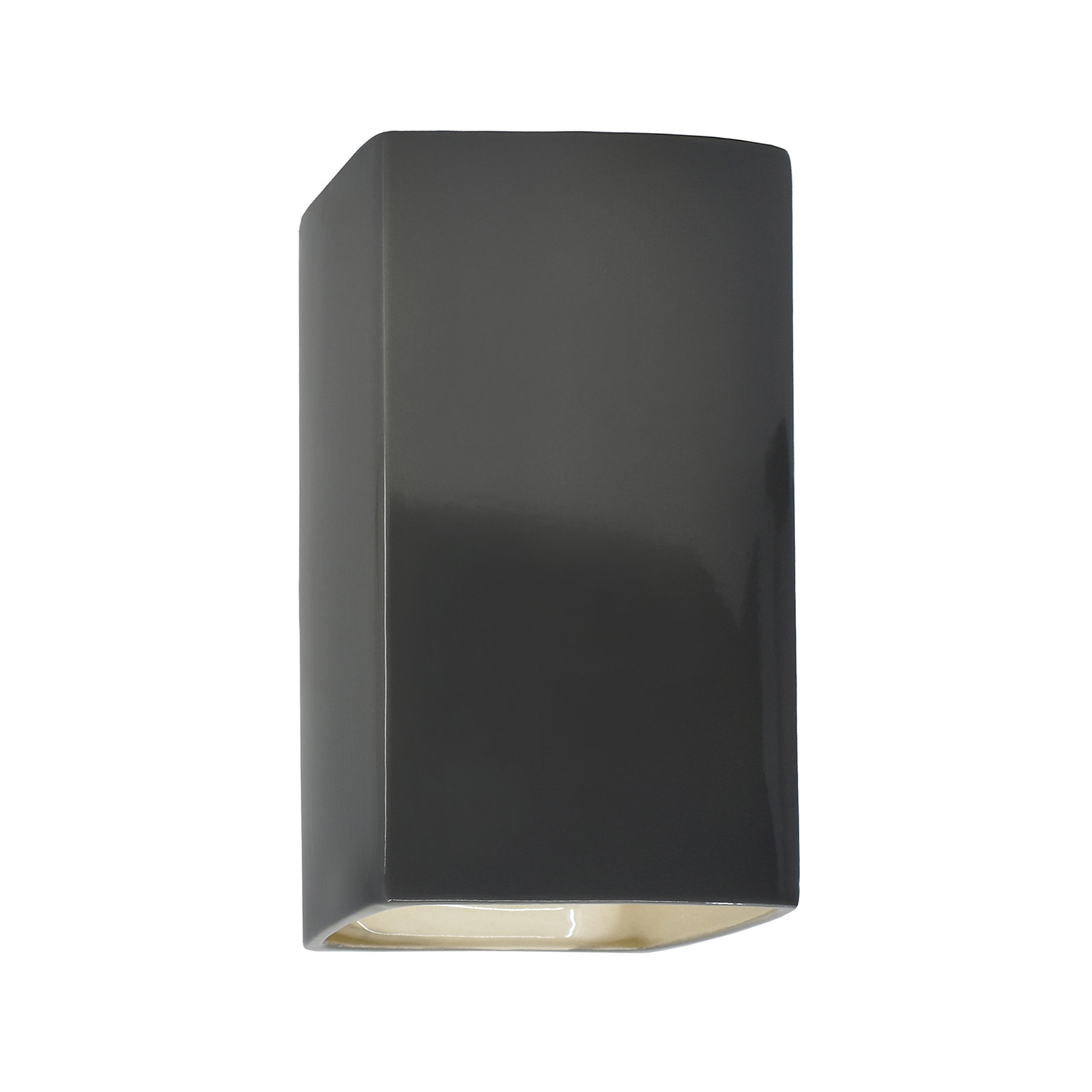 Nomad Outdoor Ceramic LED Wall Light, Bisque, 9.5" H x 5.25" W x 4.5" D, LED