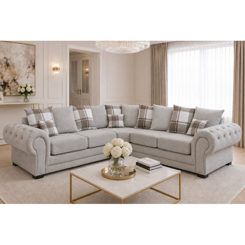 Franciscan 5 Seater Corner Sofa , Light Grey