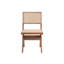 Ensemble de 2 chaises d'appoint en rotin et finition naturelle Velentina