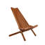Fauteuil relax en bois d'acacia, finition teck-117472901
