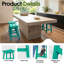 Tabouret de comptoir de cuisine Backless-389910133-392144787