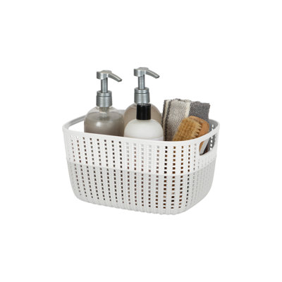 Simplify Polypropylene Decorative Basket