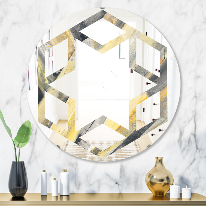Miroir mural Hexagon Star, H 31,5 po x l po