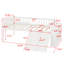 Structure de lit plateforme avec tablette de rangement, glissoire, échelle et barrière de sécurité-1452005374