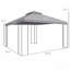 Gazebo, moustiquaire pour l'extérieur avec tablettes d'angle